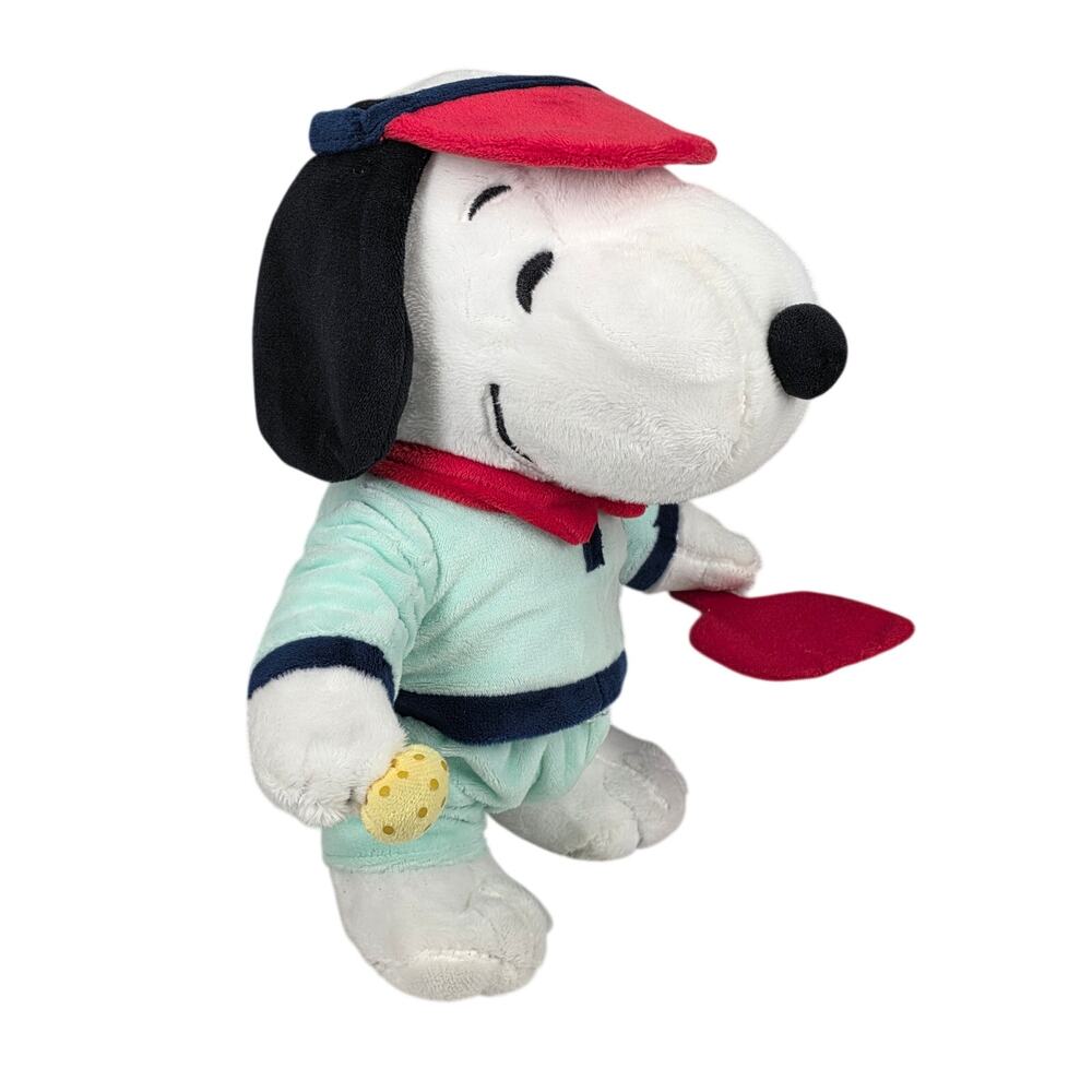 PEANUTS SNOOPY PICKLEBALL PLUSH – VISOR, PADDLE & BALL – 2024 LICENSED RUZ – 11"